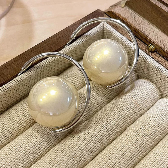 Wholesale pearl earrings women's silver needles earrings earrings