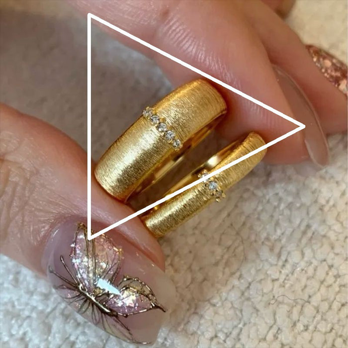 Wholesale Niche design brushed diamond ring, plain silver ring, stacked ring