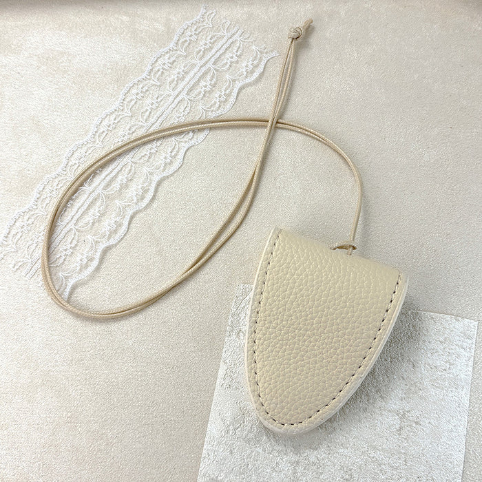 Wholesale Color PU Leather Magnetic Neck Glasses Bag Necklace Sunglasses Glasses Holder