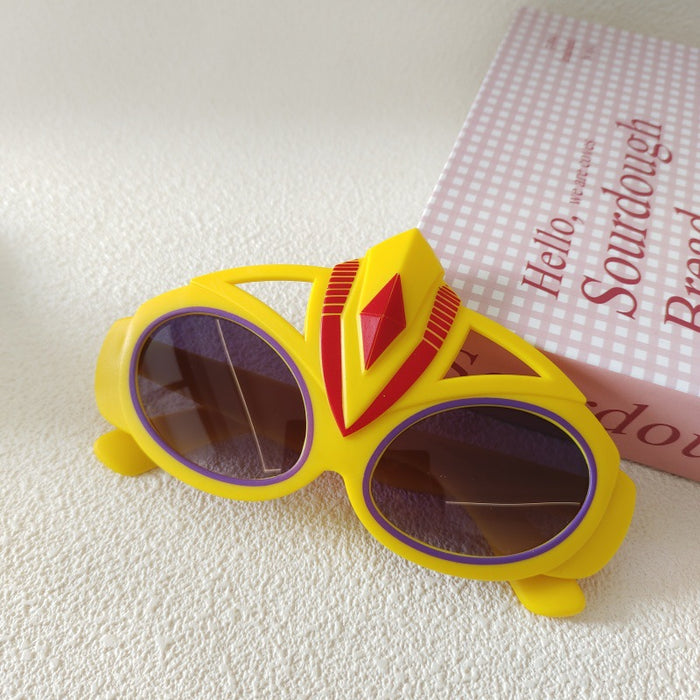 Wholesale Children' s Sunglasses Cute Cartoon Ultraman Glasses Style Glasses