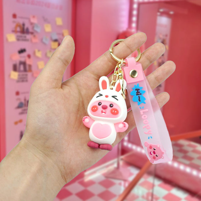 Wholesale Rubber Cartoon Doll Keychain JDC-KC-Yexiang015