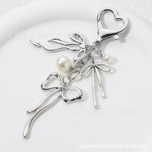 Wholesale alloy ribbon bow series French high-end all-match temperament key chain