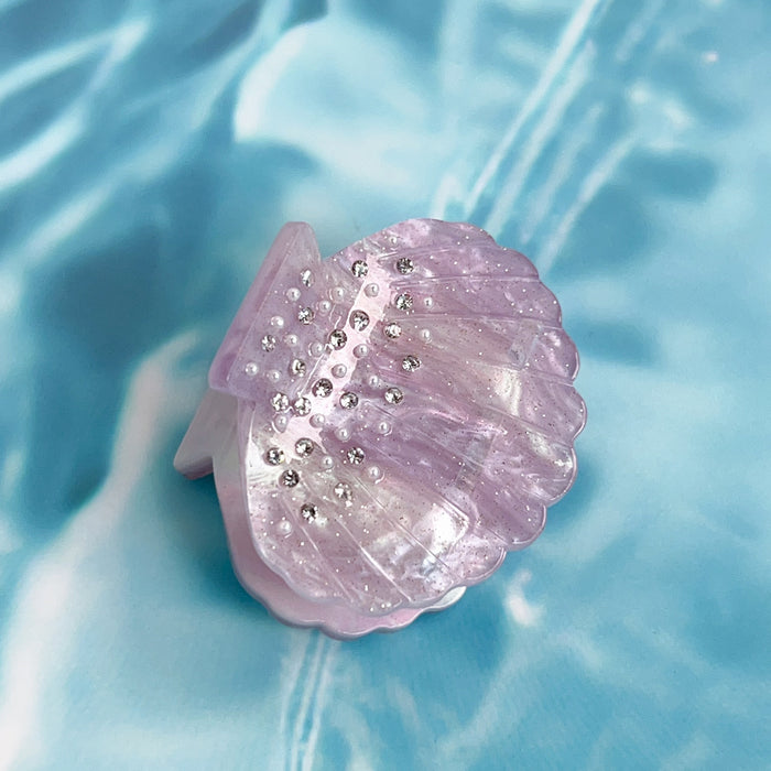 Wholesale Acrylic Hair Claw Clip Shell Design Shiny Pearl Decor Hair Accessory