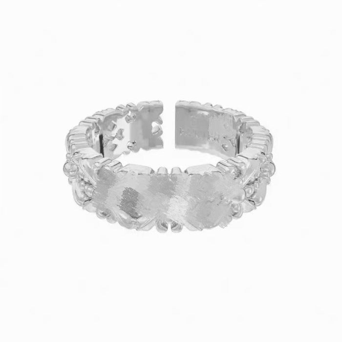 Wholesale Iris full circle open vintage light luxury Maillard ring