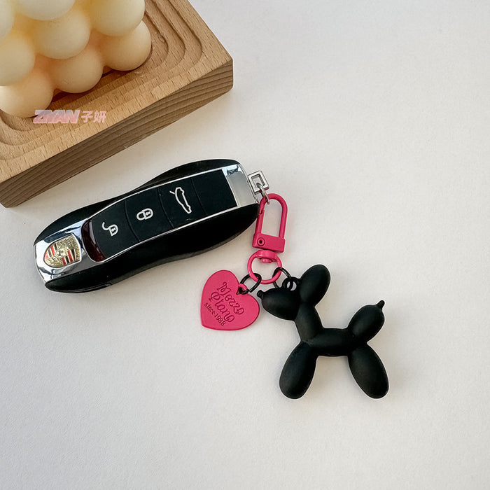Wholesale Love Balloon Dog Keychain Couple Key Chain Women Hanging Ornaments