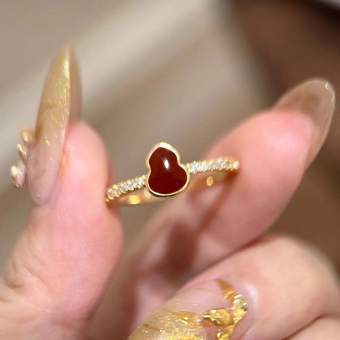 Wholesale  Ring with Enamel and Tiger's Eye Stone