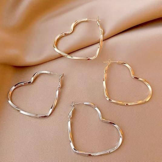 Wholesale Vintage Twisted Love Earrings, Fashionable Charm Earrings, Silver Needles, High Grade Ear Accessories