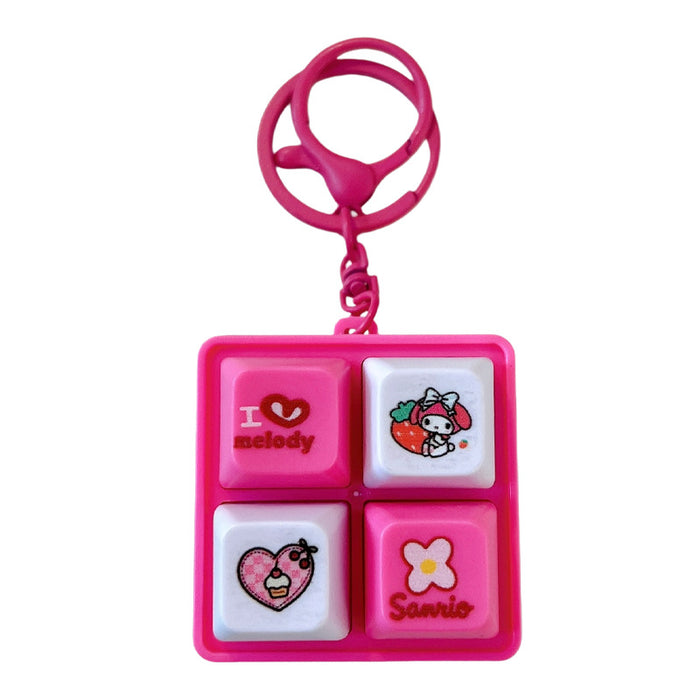 Wholesale Light-emitting sound four-key keychain