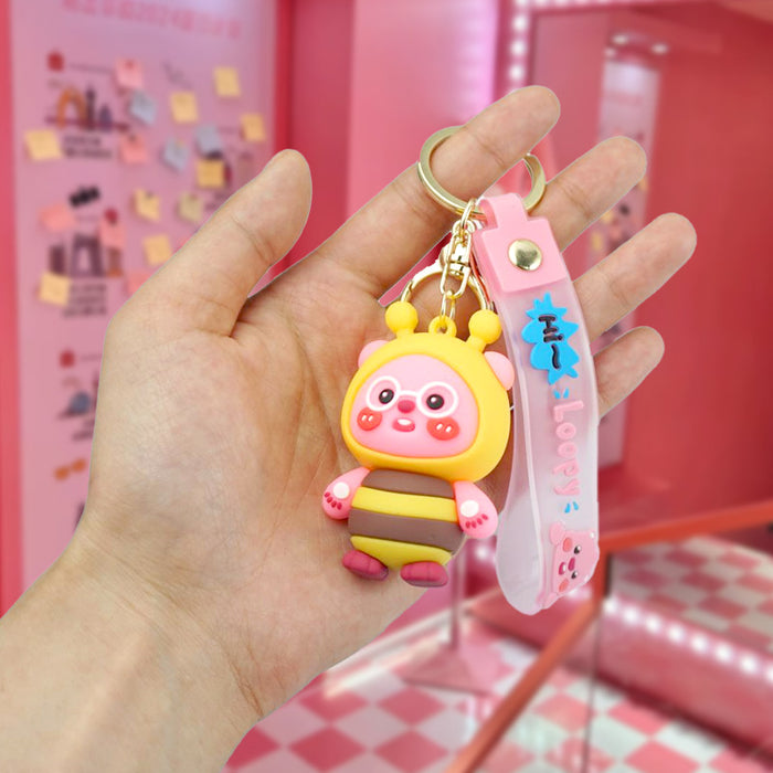 Wholesale Rubber Cartoon Doll Keychain JDC-KC-Yexiang015