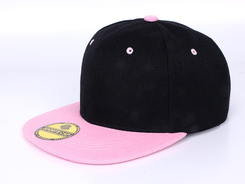 Wholesale Red Solid Color Baseball Cap Flat Brim Skateboard Hip Hop Adjustable Summer Fashion