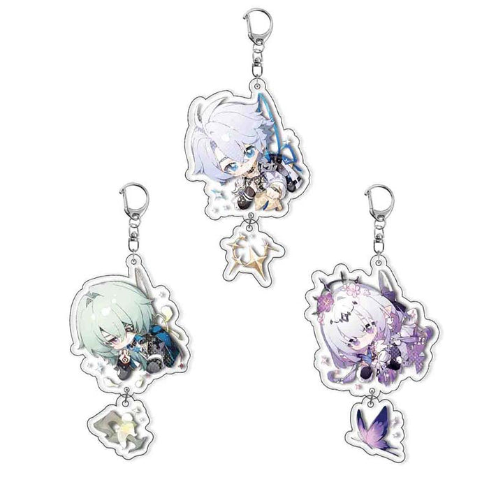 Wholesale Layered acrylic keychain game merchandise figurine cute bag accessory