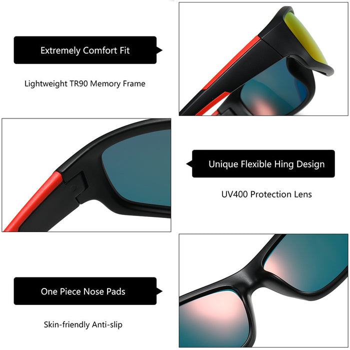 Wholesale   men's sports glasses riding polarized sunglasses driving sunglasses  driving glasses