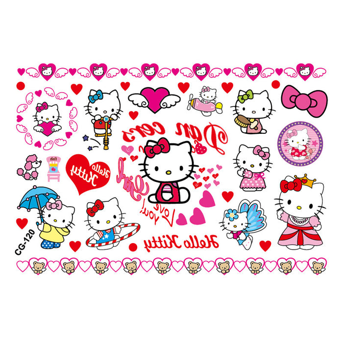Wholesale Carttoon Tattoo Sticker Birthday Decorative Stickers