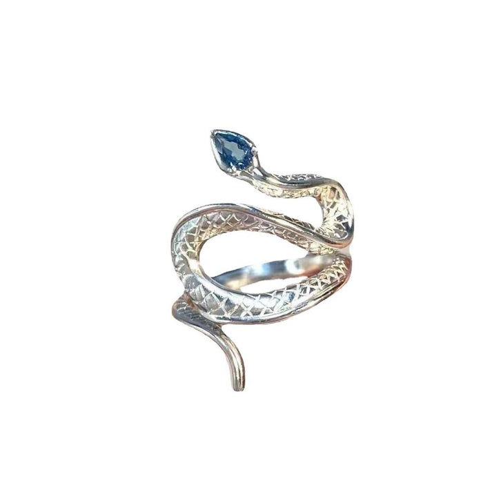 Wholesale  handmade Topaz spirit snake ring