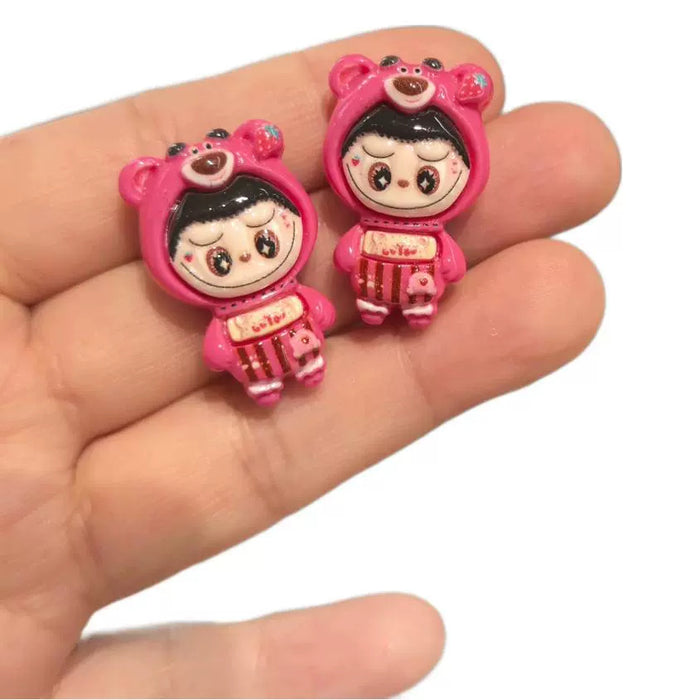 Wholesale Handmade Niche Silver Needle Earrings Cute