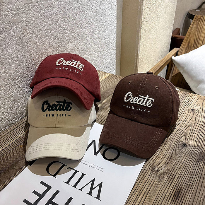 Wholesale Big head baseball cap women's long brim cap wide brim sunscreen hat