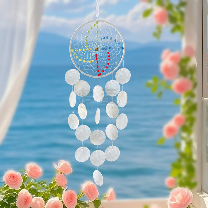 Wholesale Handmade Shell Dream Catcher Wind Chime Bohemian Beach Home Decor MOQ≥2
