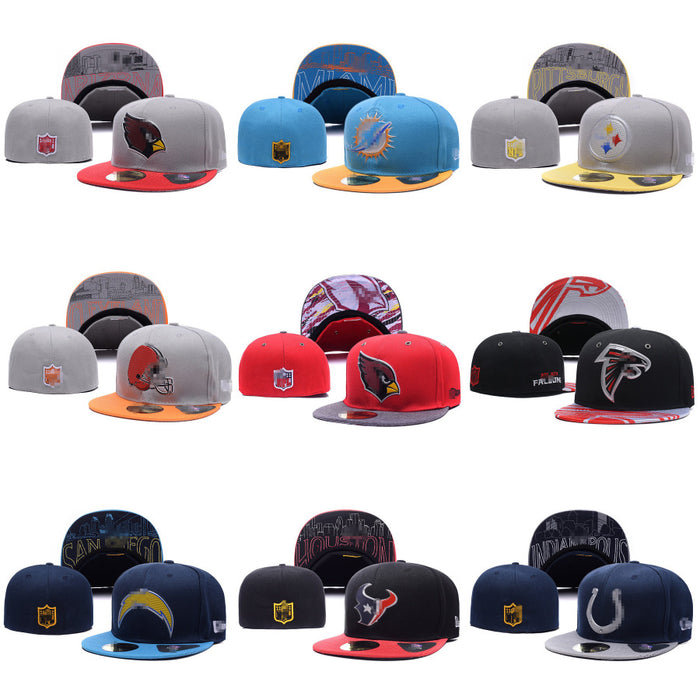 Wholesale Rugby League Baseball Cap Fully Enclosed Board Cap Sun Protection Shade Flat Brim Hat Non-Adjustable Curved Brim Hat