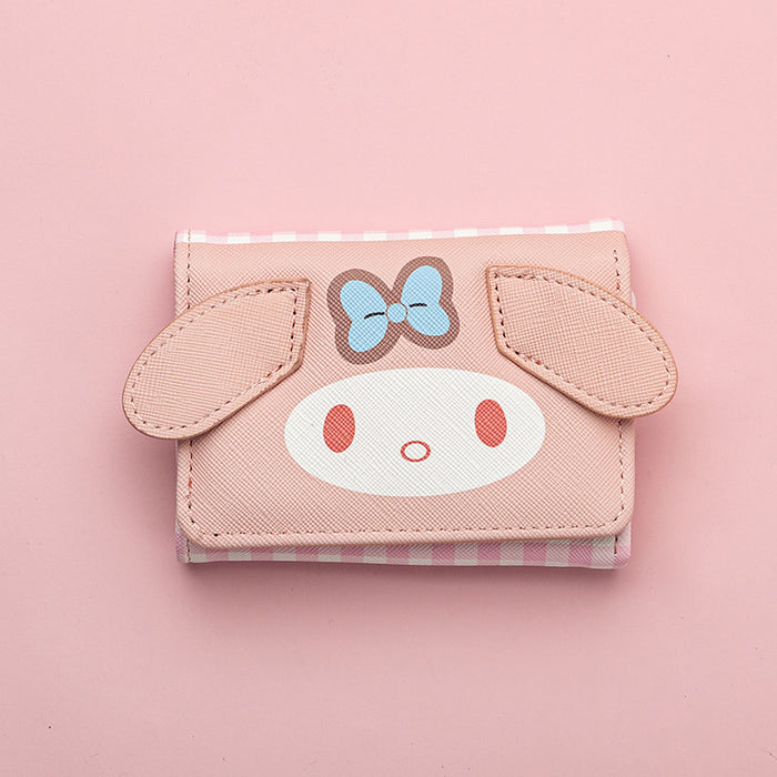 Wholesale Cartoon Cute Girly Face Wallet Card Holder Short Wallet Coin Purse Loose Money Coin Storage Bag JDC-WT-QT004