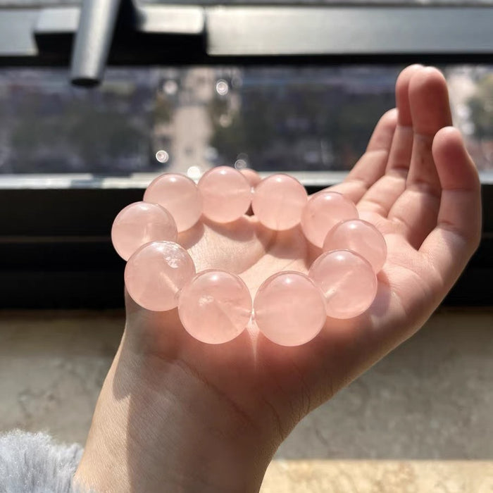 Wholesale Natural Pink Crystal Bracelet DIY Handmade for Women