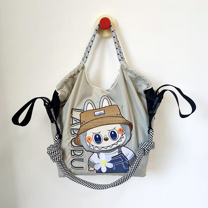 Wholesale embroidered shoulder bag cartoon messenger bag versatile fashion handbag large capacity bag