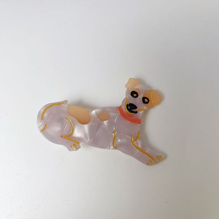 Wholesale Animal Dog Acetate Hair Clip JDC-HC-XingYi026