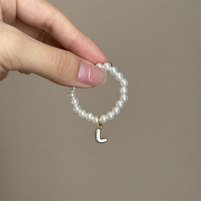 Wholesale Mini blind box pendant letter pearl necklace accessories doll clothes