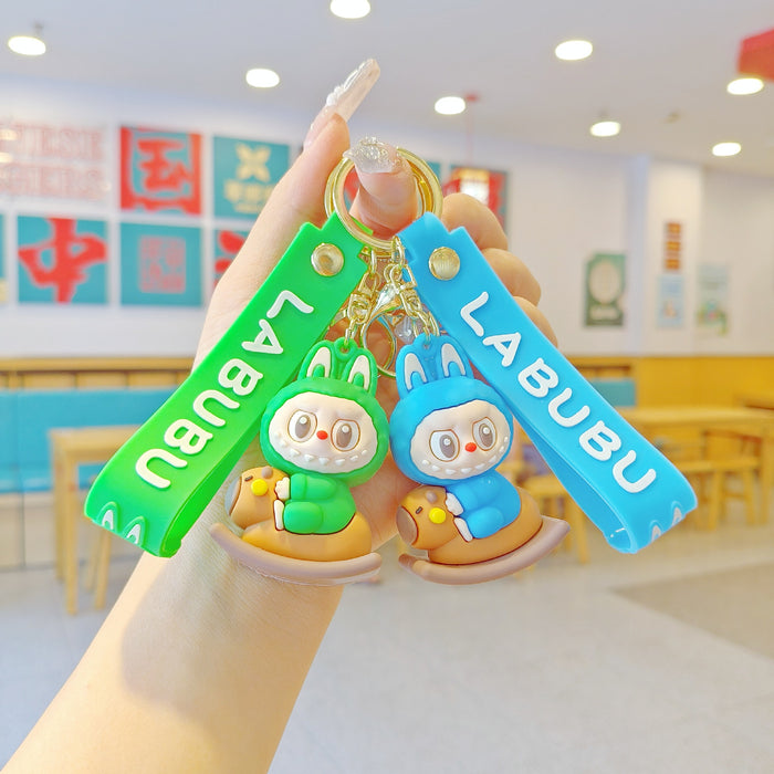 Wholesale New Moomara Bubu Cartoon Keychain Cute  School Bag Pendant Car Keychain Doll Machine Gift