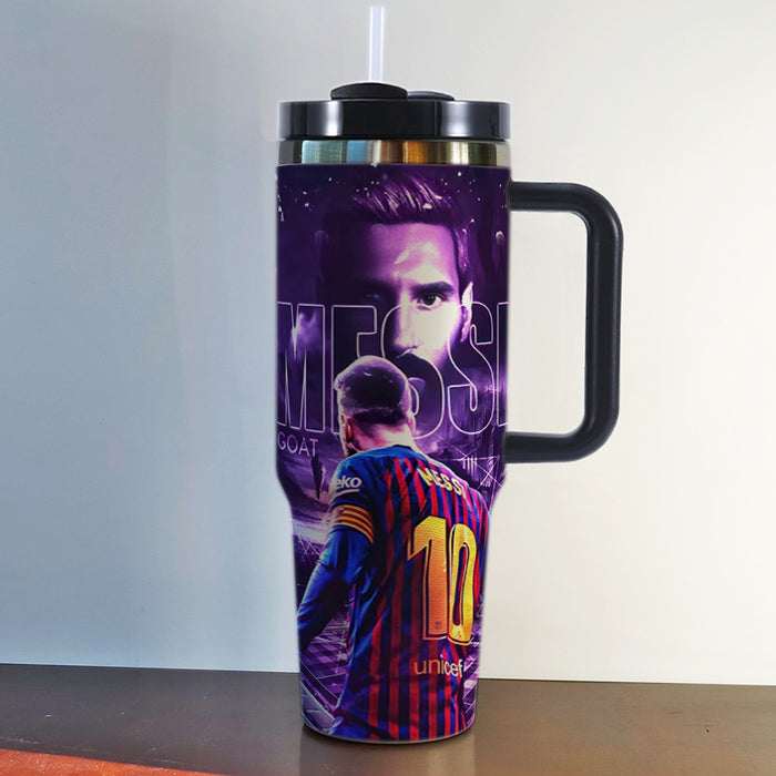 Wholesale Tumbler Stainless Steel Insulated Mug,  40oz Large Capacity,  Football Style