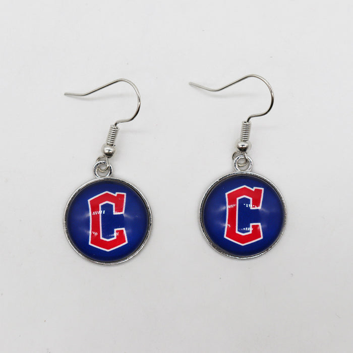 Wholesale Baseball Team Football Team Earrings Pendant Moonlight Gemstone Pendant Sports Earrings