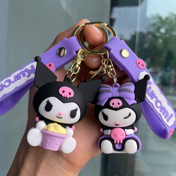 Wholesale Keychain soft rubber figurine pendant decoration