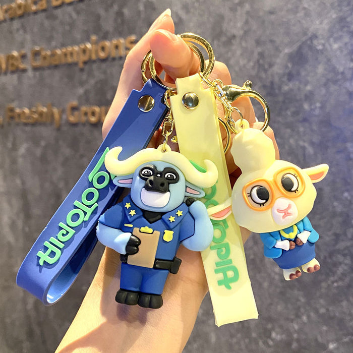 Wholesale Creative keychain, cute car keychain, men's and women's bag, couple's small pendant