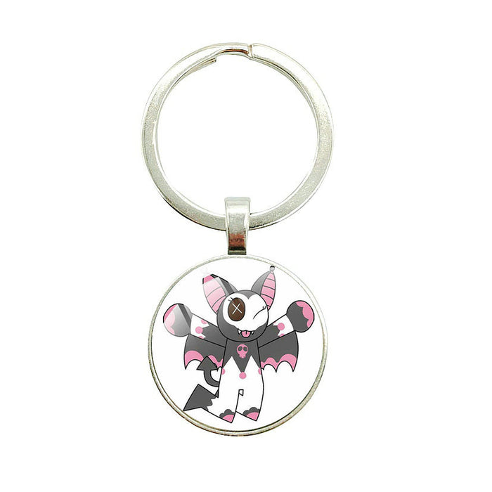 Wholesale Cartoon Time Gem Pendant Alloy Keychain JDC-KC-BinWei005