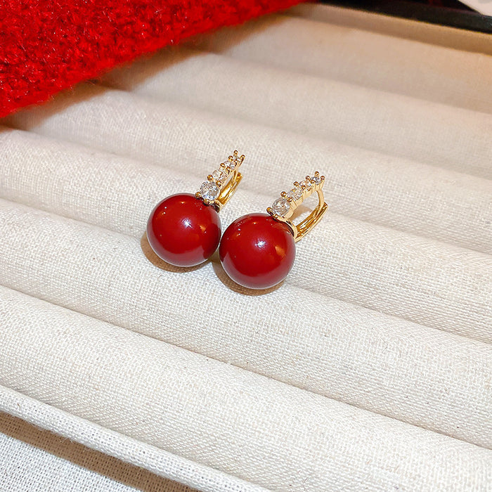 Wholesale Silver needle oil drop flower geometric earrings  summer new all-match earrings