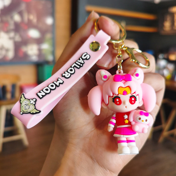 Wholesale Cartoon Silicone Doll Keychain JDC-KC-Tingm200