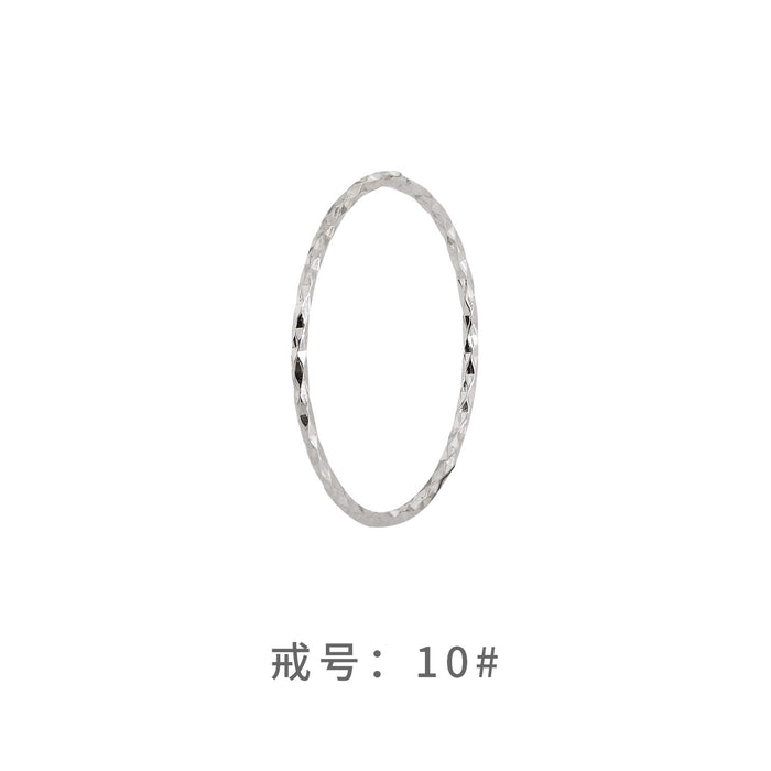 Wholesale Pure silver circle ring, layered for women, niche design, cool style, high-end fashion, personalized and simple