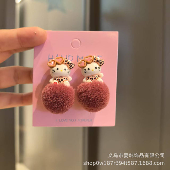 Wholesale Soft Girl Cute Funny Earrings