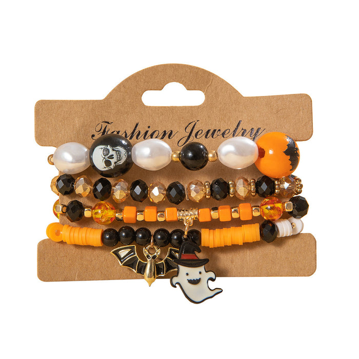 Wholesale Halloween Ghost Bat Bracelet  Bead Bracelet suit Halloween Bracelet