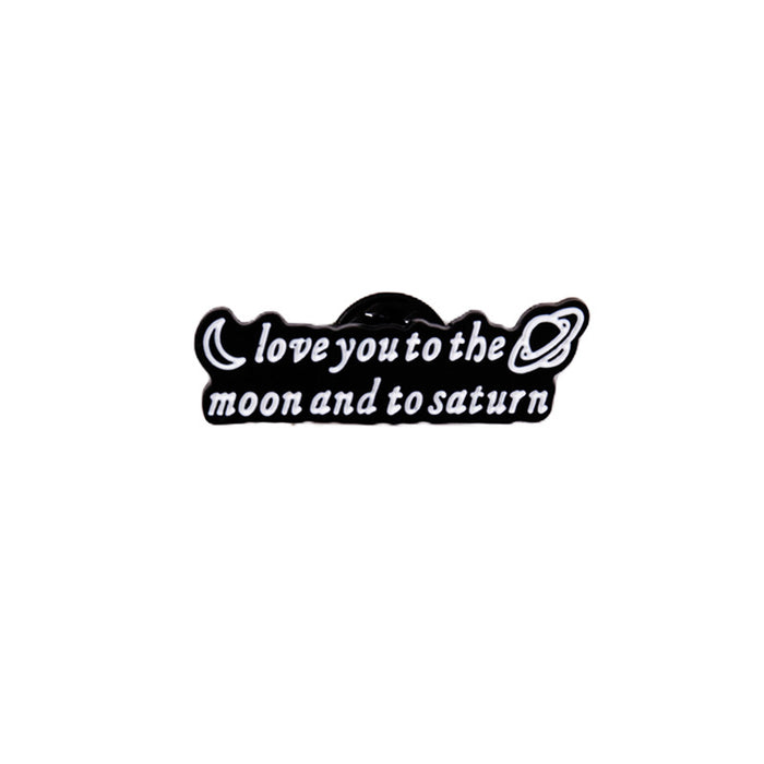 Wholesale Letter metal brooch clothes bag pin badge clothing accessories