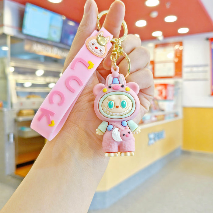Wholesale Dressing Plush Key Pendant Cute Stereo Doll Car Key Chain