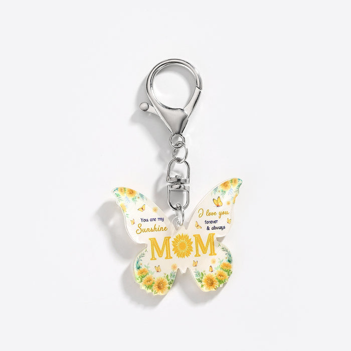 Wholesale Butterfly Acrylic Keychain Accessories Cute Bag Pendant