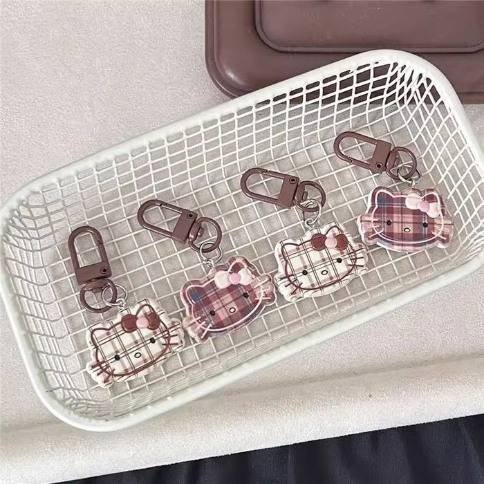 Wholesale New cute striped keychain