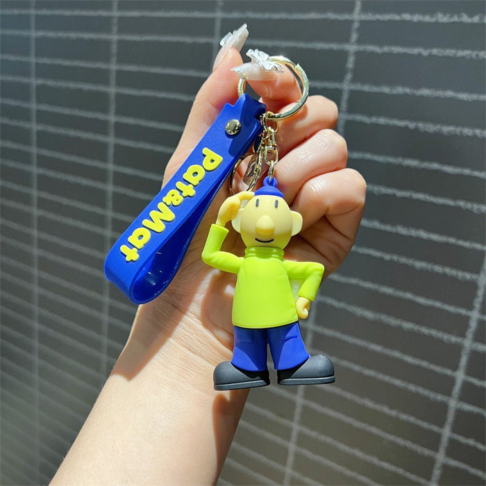 Wholesale 3pcs Cartoon Silicone Keychain Pendant Decorative Bag Charm