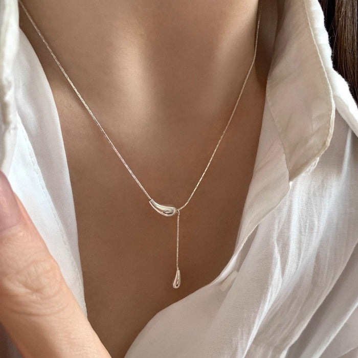 Wholesale  S925 Sterling Silver Butterfly Necklace Gift Female Niche Personalized Pendant