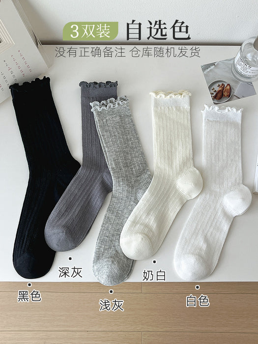 Wholesale Lightweight socks, mid tube socks, stacked socks, breathable, odor proof, sweat absorbing
