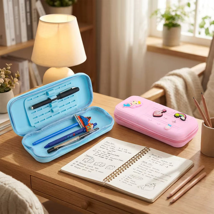 Wholesale Cute Cartoon Silicone Pencil Case DIY Creative Students Stationery Organizer Bag MOQ≥10
