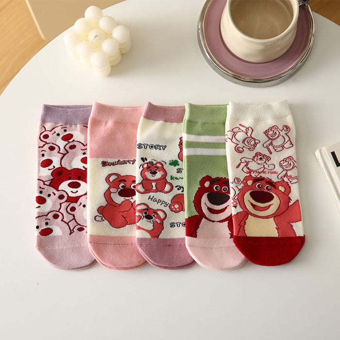 Wholesale Cotton Cartoon Short Socks JDC-SK-Lanh006