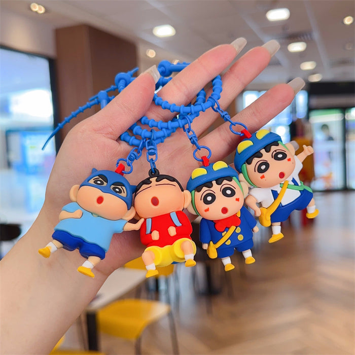 Wholesale PVC Cartoon Rotating Keychain Keyring Pendant Cute Decorative Gift MOQ≥2
