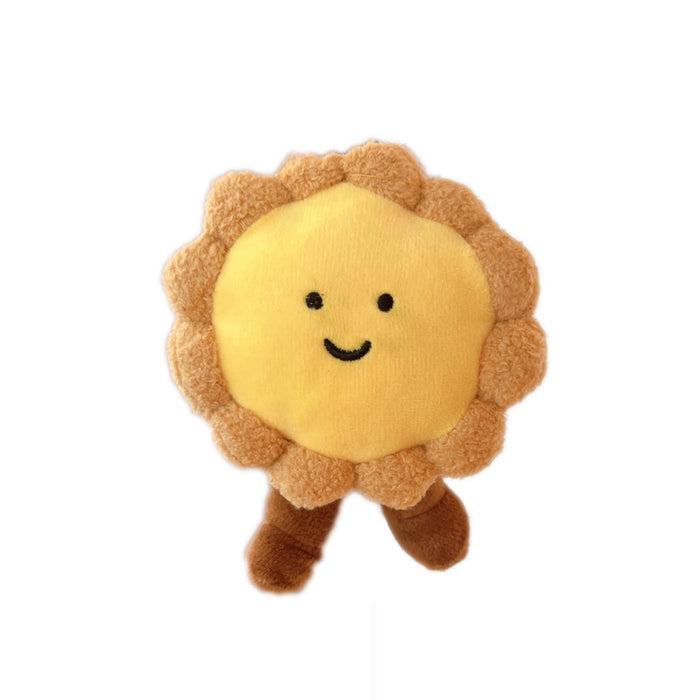 Wholesale Egg Tart Plush Doll Pendant Bread Doll Small Gift Keychain Plush Toy