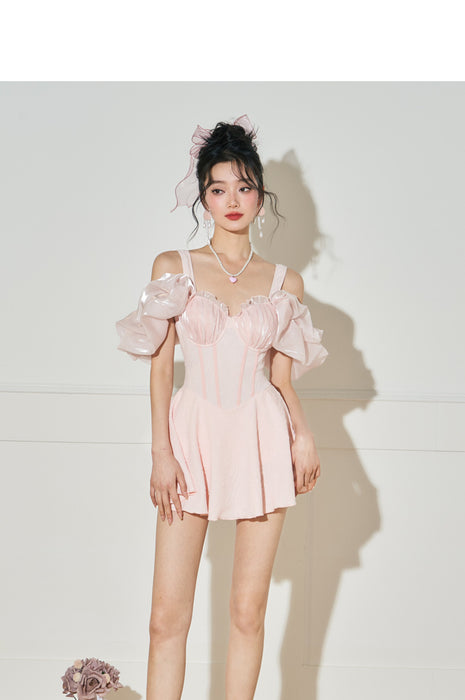 Wholesale Sweet swimsuit one-piece sexy swimsuit soaking hot spring new vacation style